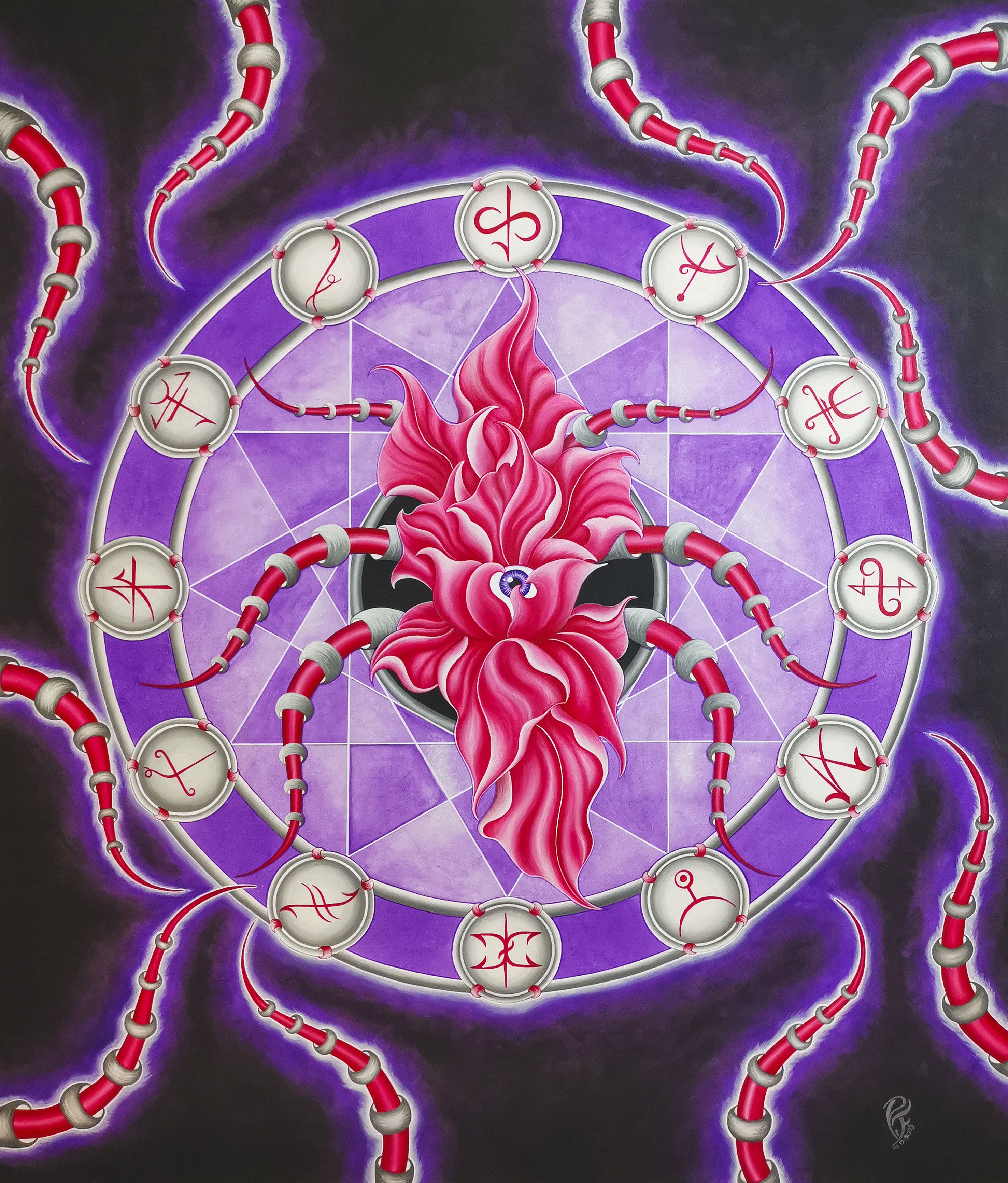 INNERCIRCLE- Acryl auf Leinwand - 100 x 120 cm - by Paula Finelli